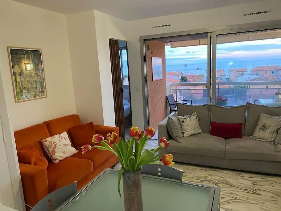2 Room Flat With Sea View, Private Parking, Swimming Pool, And Ac Cagnes-sur-Mer 0*,