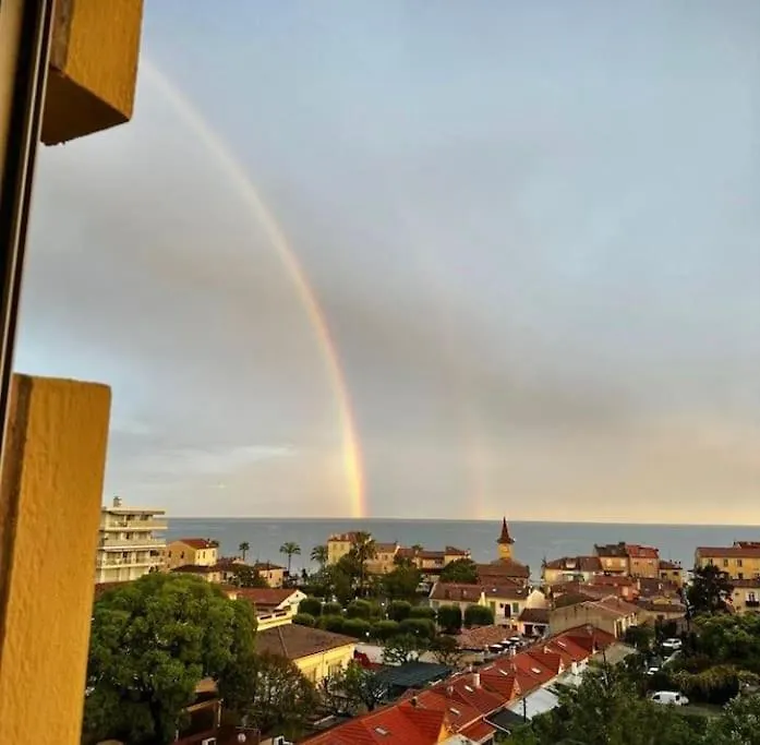 2 Room Flat With Sea View, Private Parking, Swimming Pool, And Ac Cagnes-sur-Mer Apartment